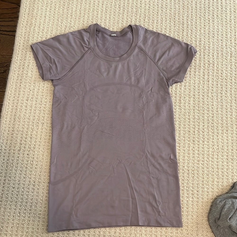 Purple Lululemon swiftly tech short sleeve shirt 2.0
